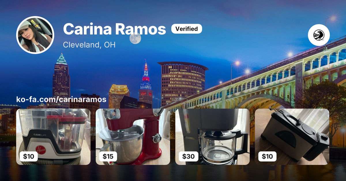 The Kofa business page for Carina Ramos