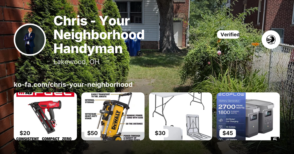 The Kofa business page for Chris - Your Neighborhood Handyman