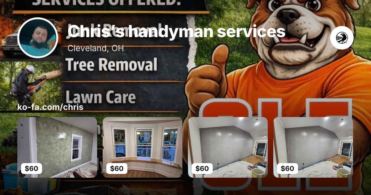 The Kofa business page for Chris’s handyman services